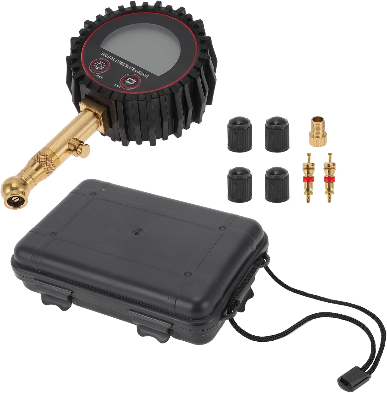 RATCHROLL 1 Set Universal Tire Pressure Gauge 200PSI 7cm 2.