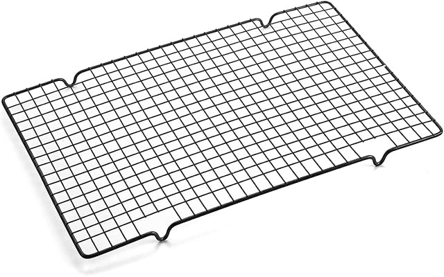 Kyraton Cooling Racks for Baking 1 Pack, Stainless Steel 15.7 X 10 Inch Non Stick Cake Cooling Tray for Roasting, Grilling, Cooking and Drying for Cake Cookies and Meat, Fit Baking Tray& Toaster Oven.