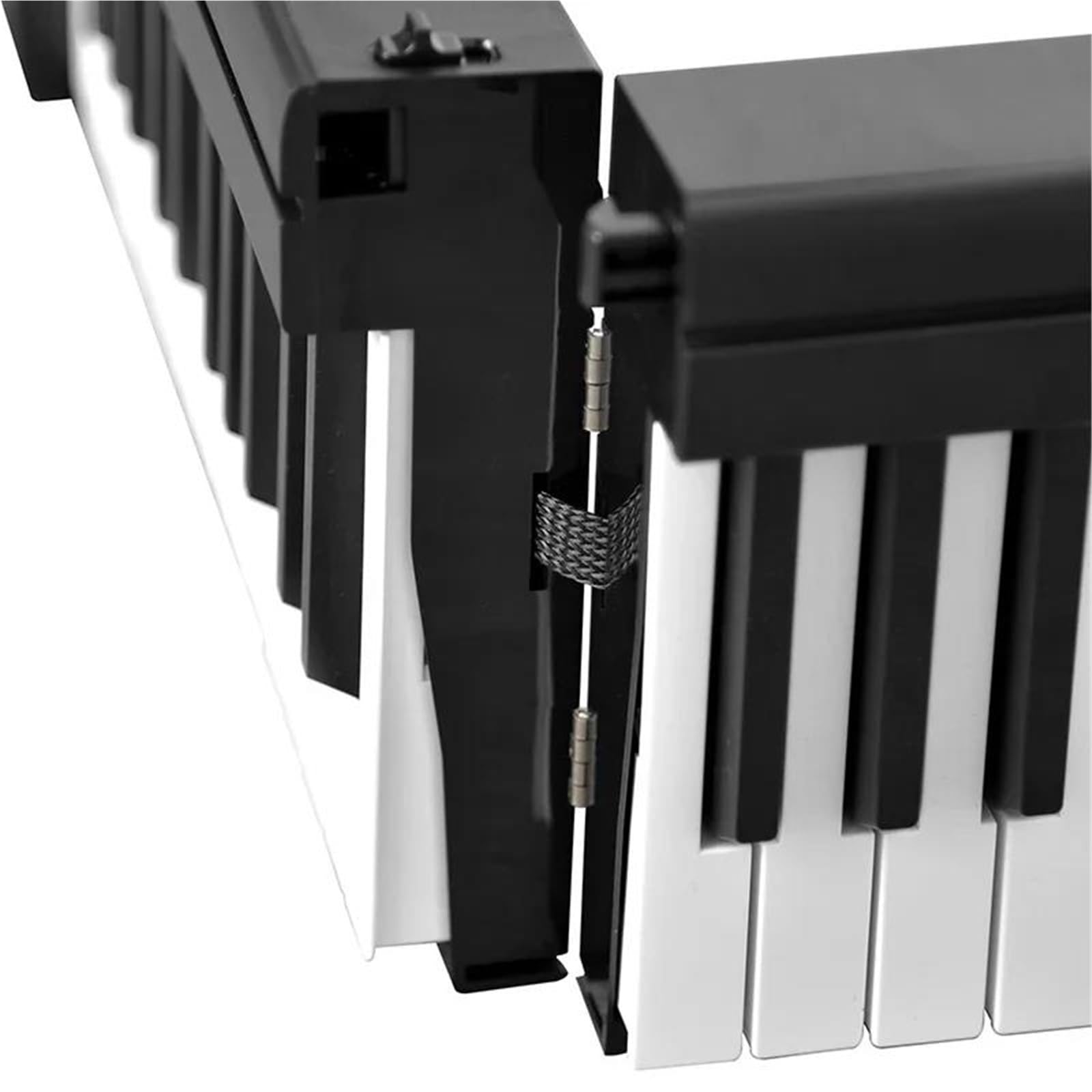 Tastiera Digitale Per Principianti Pianoforte Pieghevole 88 Tasti Pianoforte Elettronico Principianti Organo Elettrico Musicale Tastiera Controller Professionale(BK)