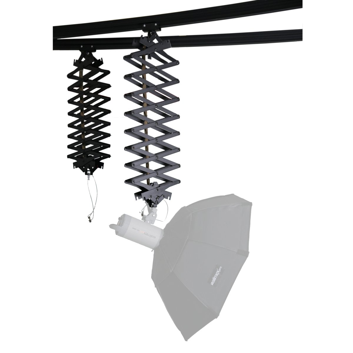 Walimex Deckenschienensystem (4x3 m) mit 3 Scheren