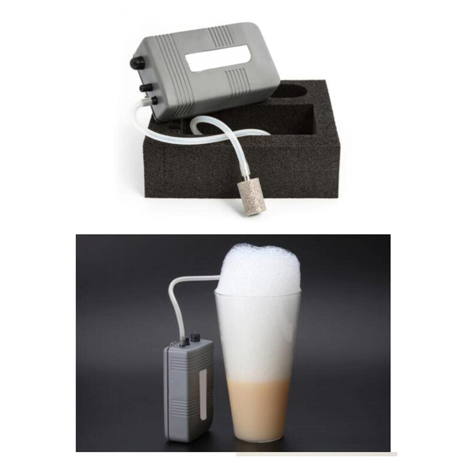 F Fityle Ménage Alimentaire Bubble Maker Cuisine Cuisine Outil Portable Cuisine Mousse Machine pour BBQ Cocktail Boissons