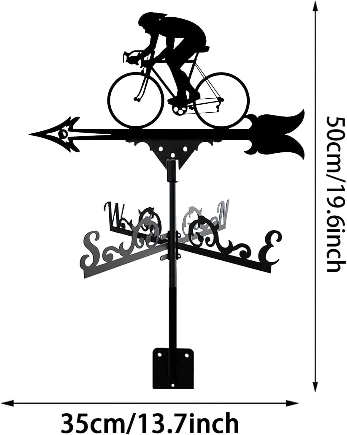 Girouette pour cycliste, outil de mesure, indicateur de direction en acier