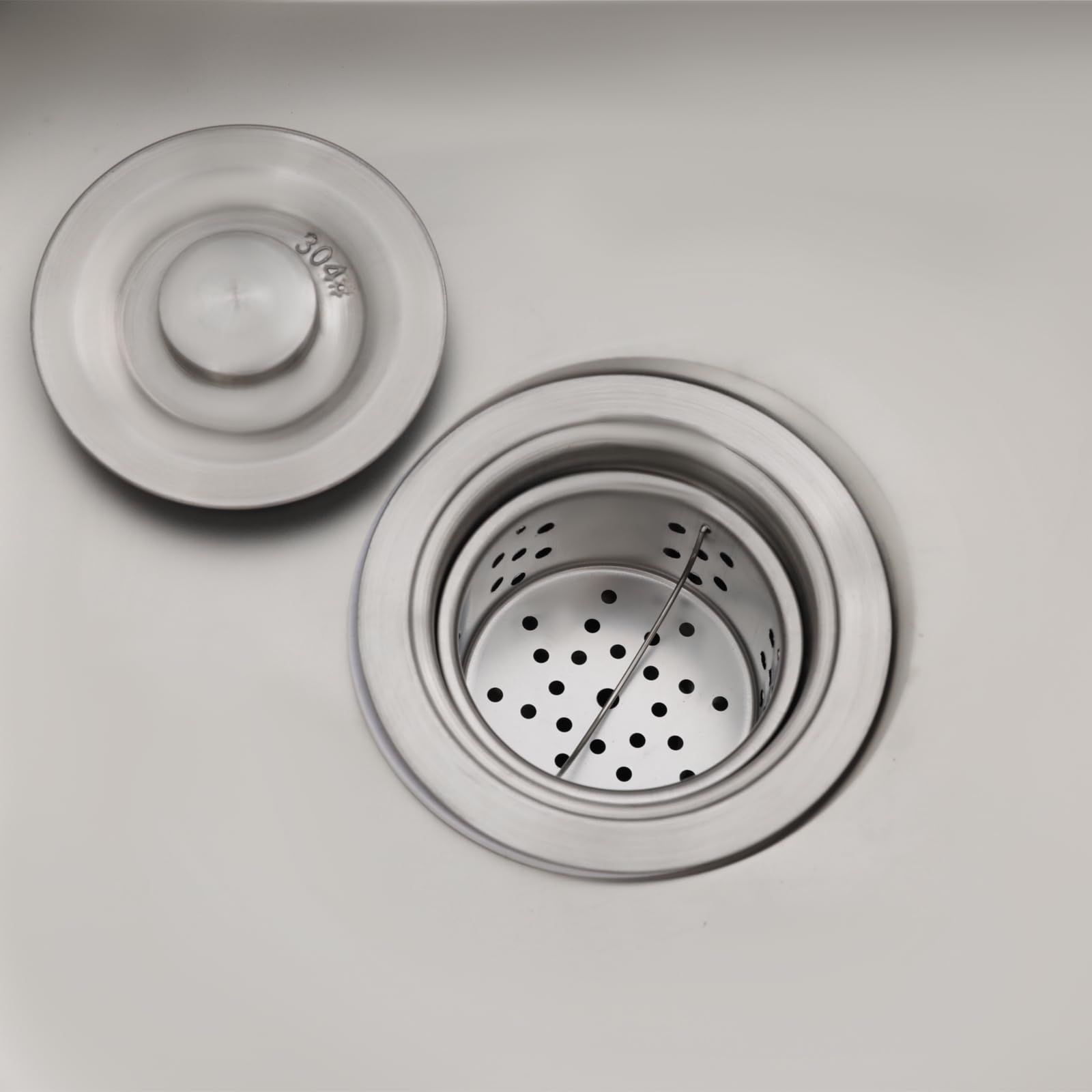 Fregadero independiente 75 x 40 x 75 cm, lavabo de jardín, fregadero con grifo, tuberías de entrada y desagüe, color plata