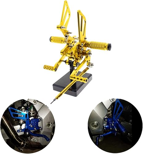 Miniatura 27 de PROCNC Estriberas de aluminio para motocicleta Estriberas para Suzuki GSXR1000 2000 2001 2002 2003 2004 GSXR750 1996-2005 SV650/SV650S SV1000/S Negro