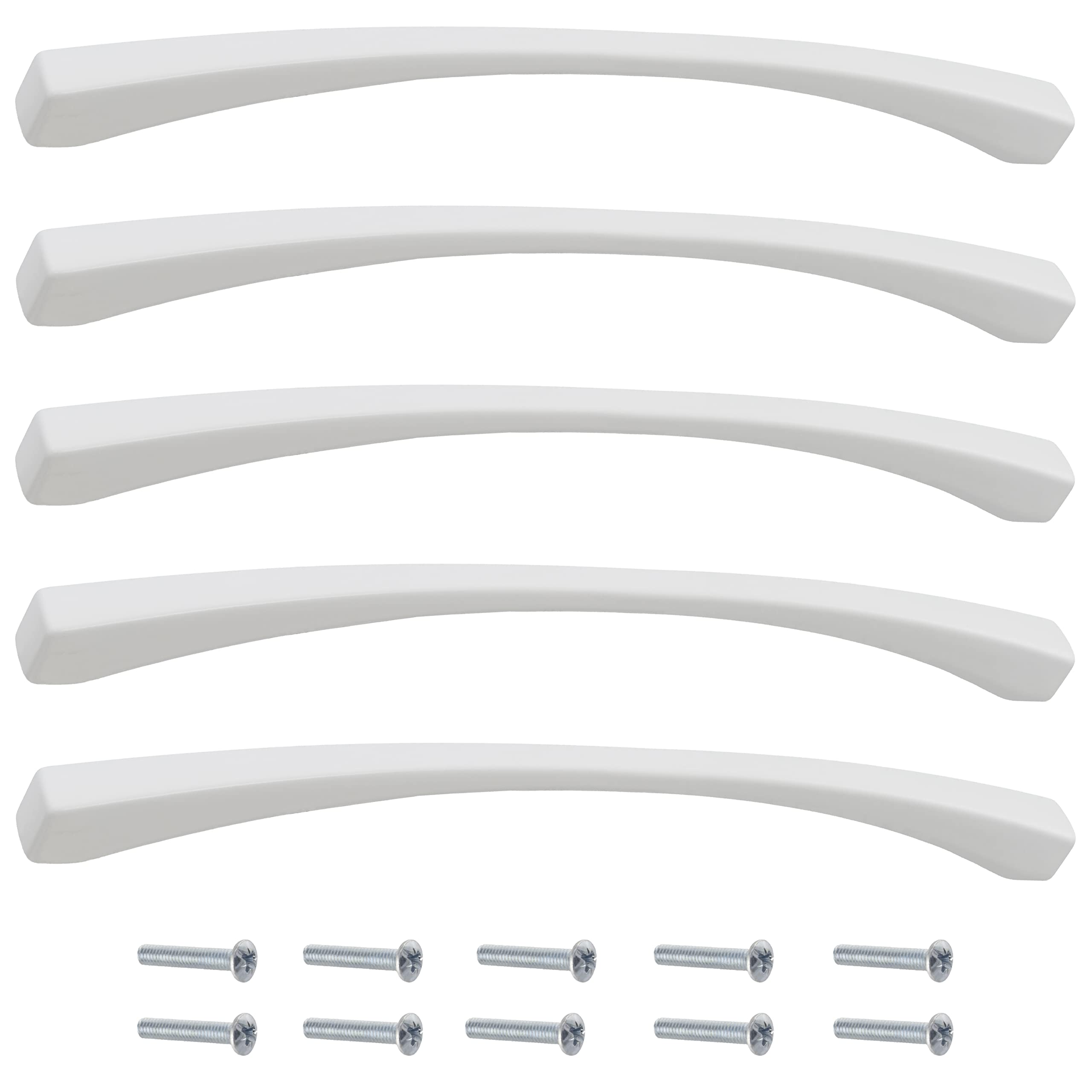 Maniglie Per Mobili Bianche 200mm - 5 Pezzi In Alluminio Per Cucina E Armadi - Foto 4