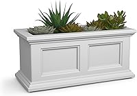 Vista 19 de Mayne Fairfield - Maceta con ventana de 2 pies, con riego automático, resistente a la intemperie para flores, diseño duradero