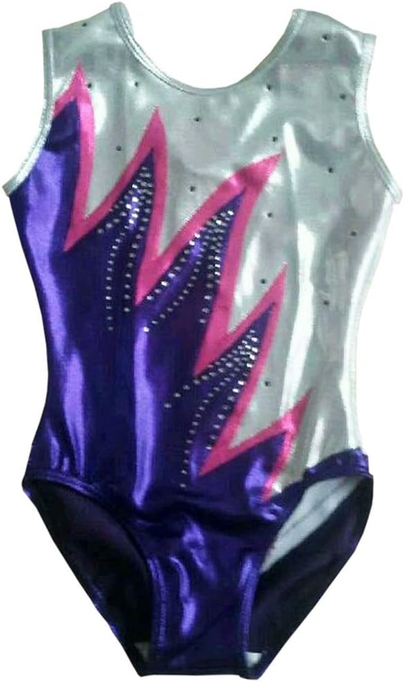 Demi Girls' Competition Gymnastics Leotard Rhinestone TL003