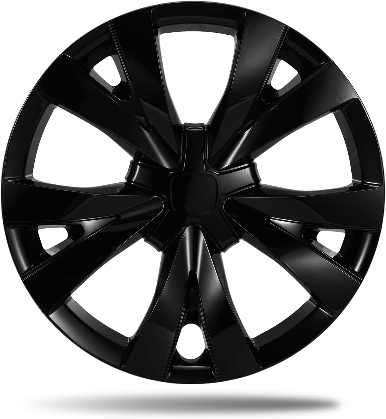 4-Pack Hubcaps for Honda Civic 2016-2025 LX/Coupe/Hatchback - Fits 16 Inch Factory Steel Wheels Only, Compatible with Wheel Cover #44733-T20-A12 & Steel Wheel #42700-TBA-A12, Gloss Black