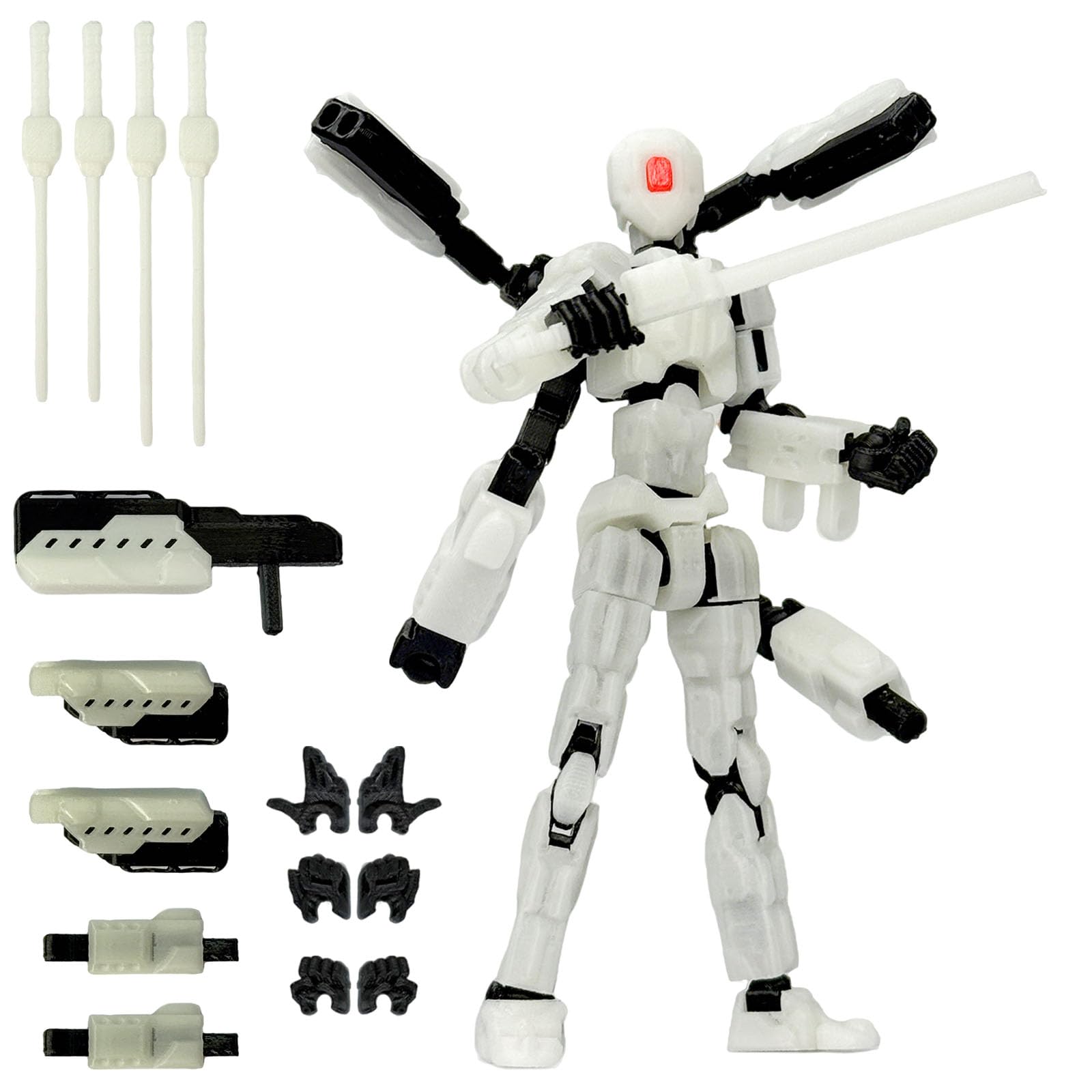 Assembly Completed T13 Action Figure,T13 Robo 13 Action Figures,Gift for Collectors Desktop Decoration Best Birthday Festival Gift (Green)