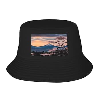 Japan Mount Fuji Landscape Unisex Athletic Bucket Hat Sun