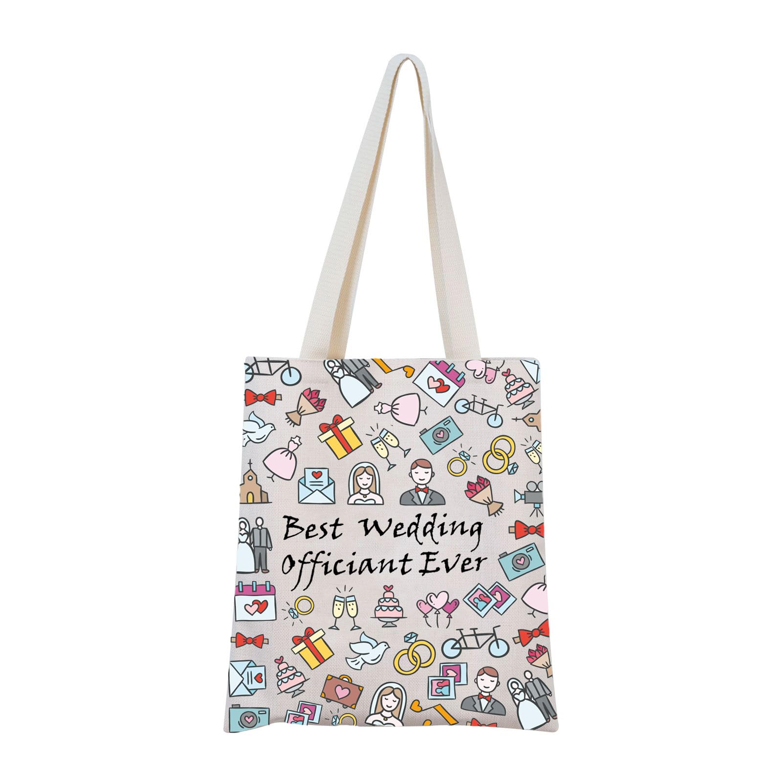 MNIGIU Wedding Officiant Tote Bag Wedding Officiant Wedding Thank You Gift Pastor Gift