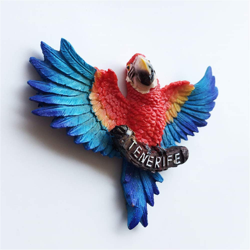 3D Parrot Tenerife Spain Fridge Magnet Travel Souvenir Gift Home Kitchen Decoration Magnetic Sticker Craft Collection - Image 4