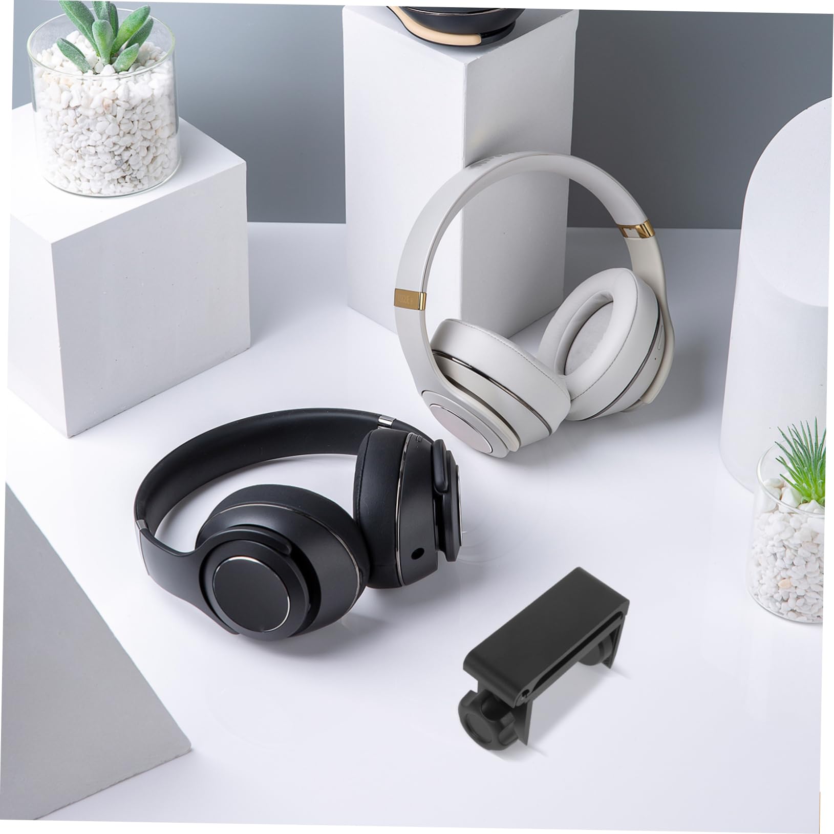 Artibetter 4piezas Soporte Plegable para Auriculares Percha De Escritorio Sin Taladrar Organizador para Auriculares Gaming Accesorio para Pc