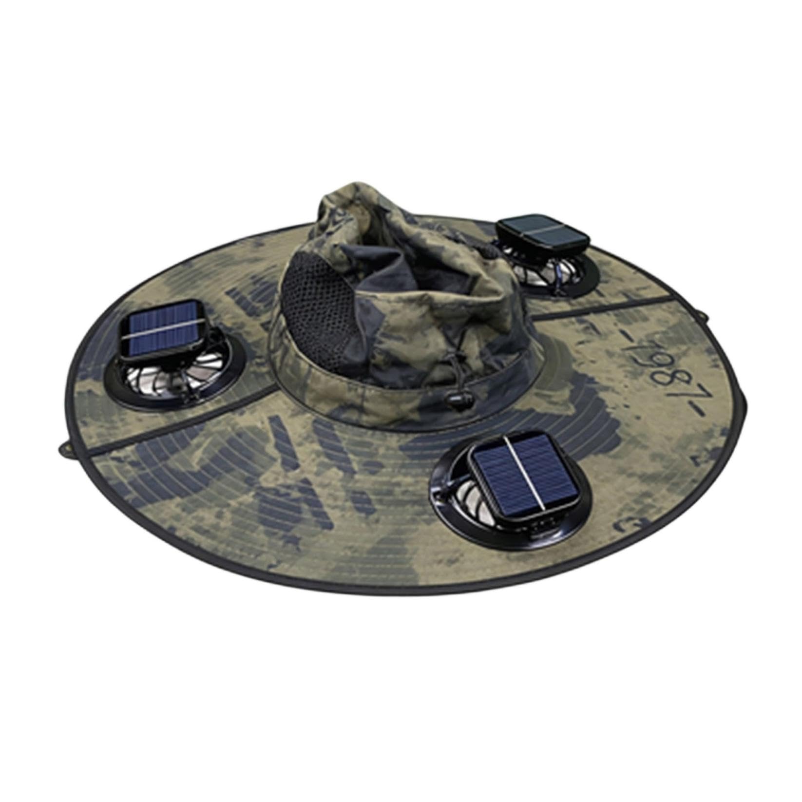 Sombrero con ventiladores de energía solar, sombrero de 3 ventiladores integrados, sombrero de playa de pesca UPF 50+ con ventiladores integrados, gorra de ala ancha para hombres y mujeres, verano al