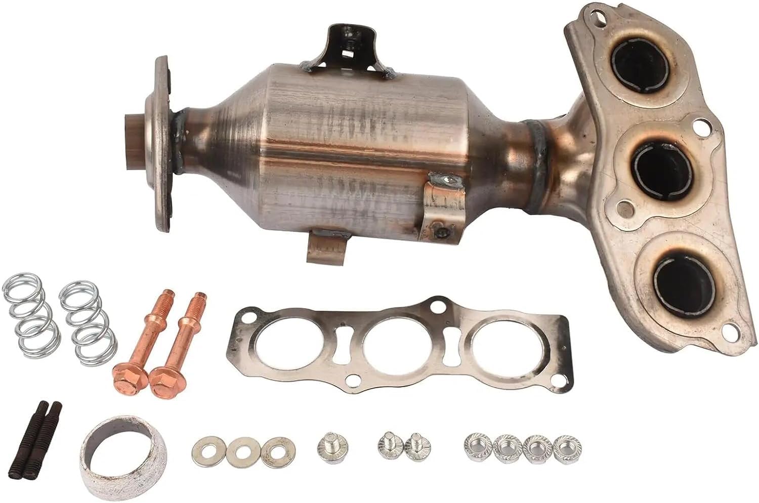 Catalizzatore con kit di montaggio kit guarnizioni adatto per C1 107 PM PN Aygo AB10 2005-2014, accessori auto codice 0342.K0 0342K0 0342K3 0342K8
