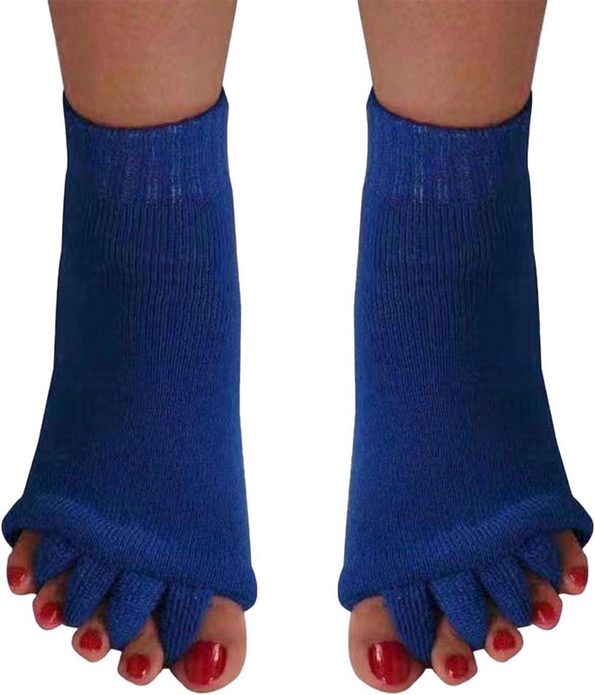 HAPPY FEET Toe Separator Alignment Socks - Comfortable Toe Separator Socks Massage Sock – Prevent Foot Cramp and hammertoes