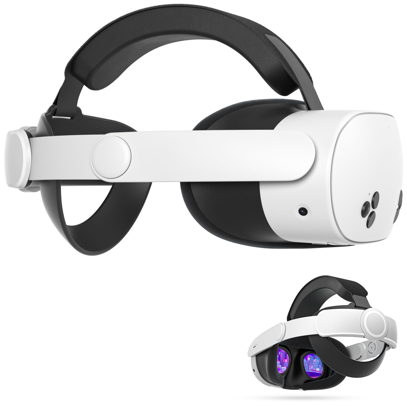 Maecker vr Headstrap Compatible with Meta Quest Head Strap for Oculus Quest Accessories Comfortable Stable Elite Strap