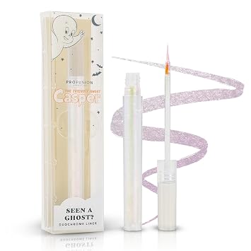 Profusion Cosmetics Casper Cosmic Spirit Duo Chrome Eyeliner - Fine Liquid and Premium Pigmented, Smooth-Glide, Long-Wearing, Color-Shifting Liner for a Multi-Dimensional Eye Effect Seen a Ghost?