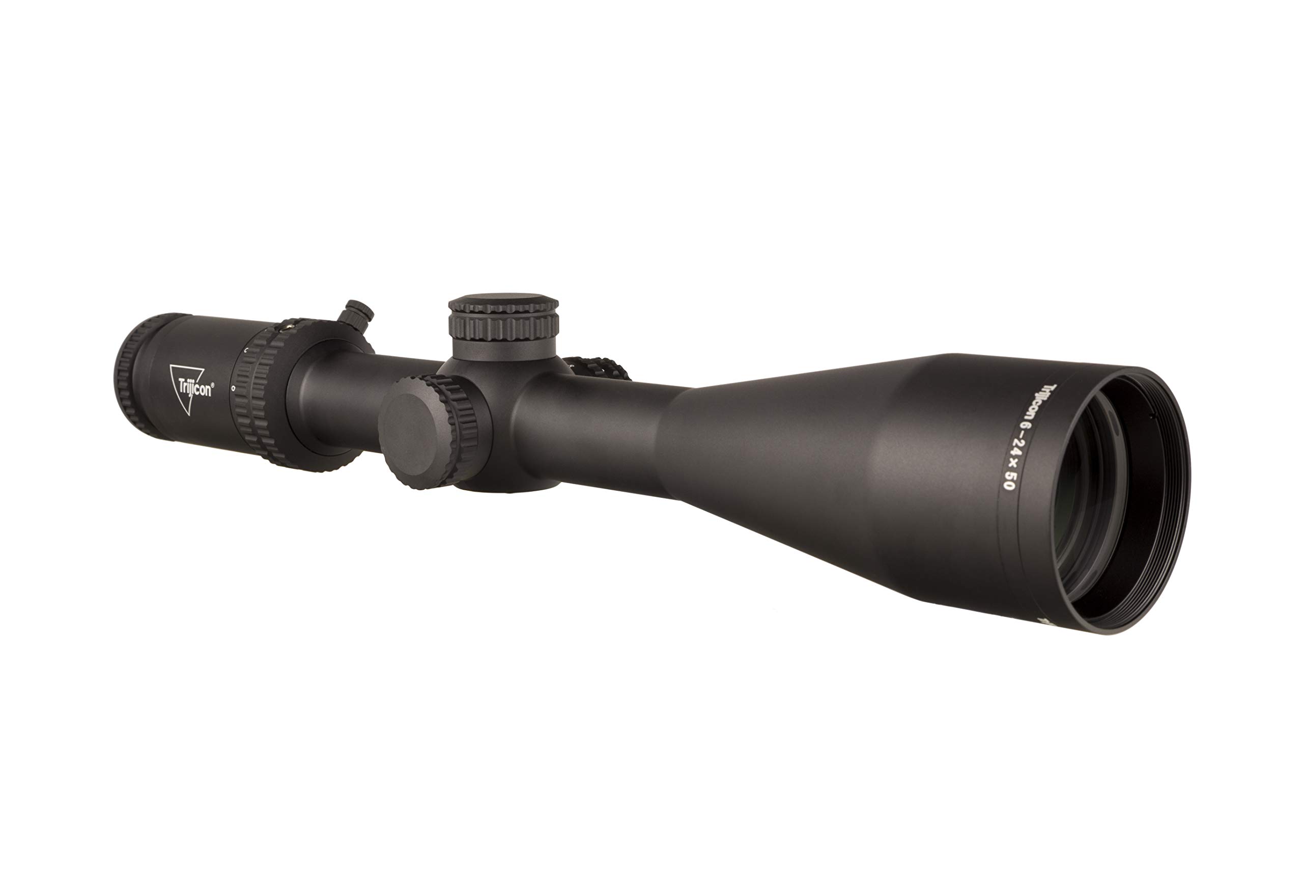 TRIJICONTenmile 6-24x50 Second Focal Plane (SFP) Riflescope with Red LED Dot MRAD Ranging Reticle, 30mm Tube, Matte Black