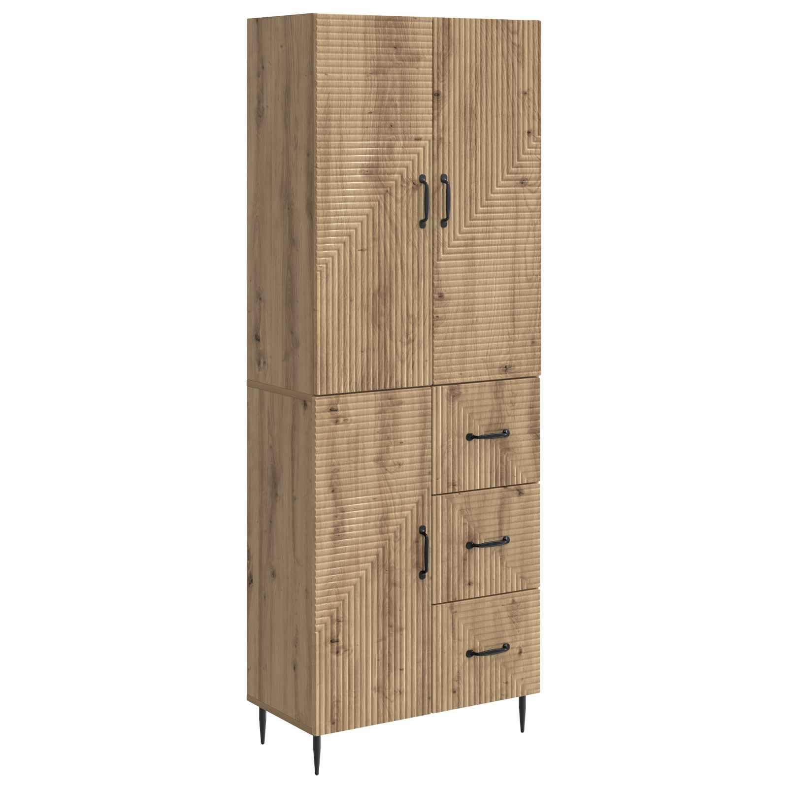 Armarios de madera de roble modular para ahorrar espacio en el balcon