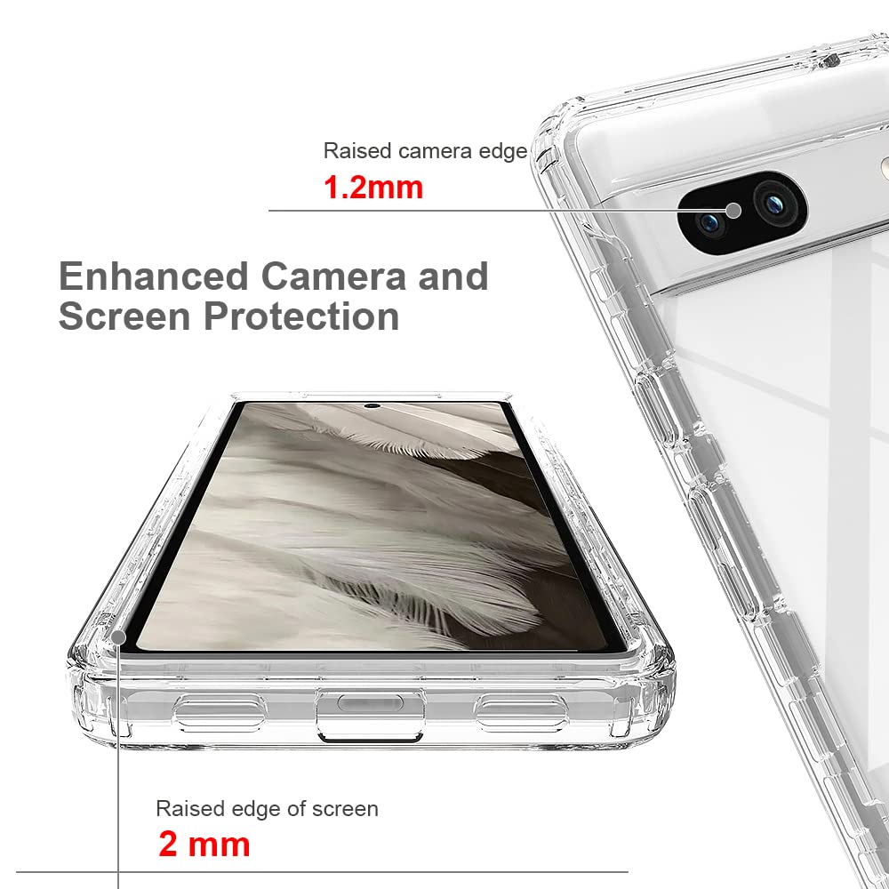 XINNI Cover per Google Pixel 9 PRO XL, Protezione Schermo Integrata 360 Gradi Antiurto Custodia, Rugged Doppia Faccia Bumper Trasparente Full Guscio Fronte Retro Case, Cristallo