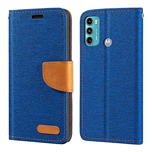Capa para Motorola Moto G40 Fusion, capa carteira de couro Oxford com capa traseira magnética de TPU