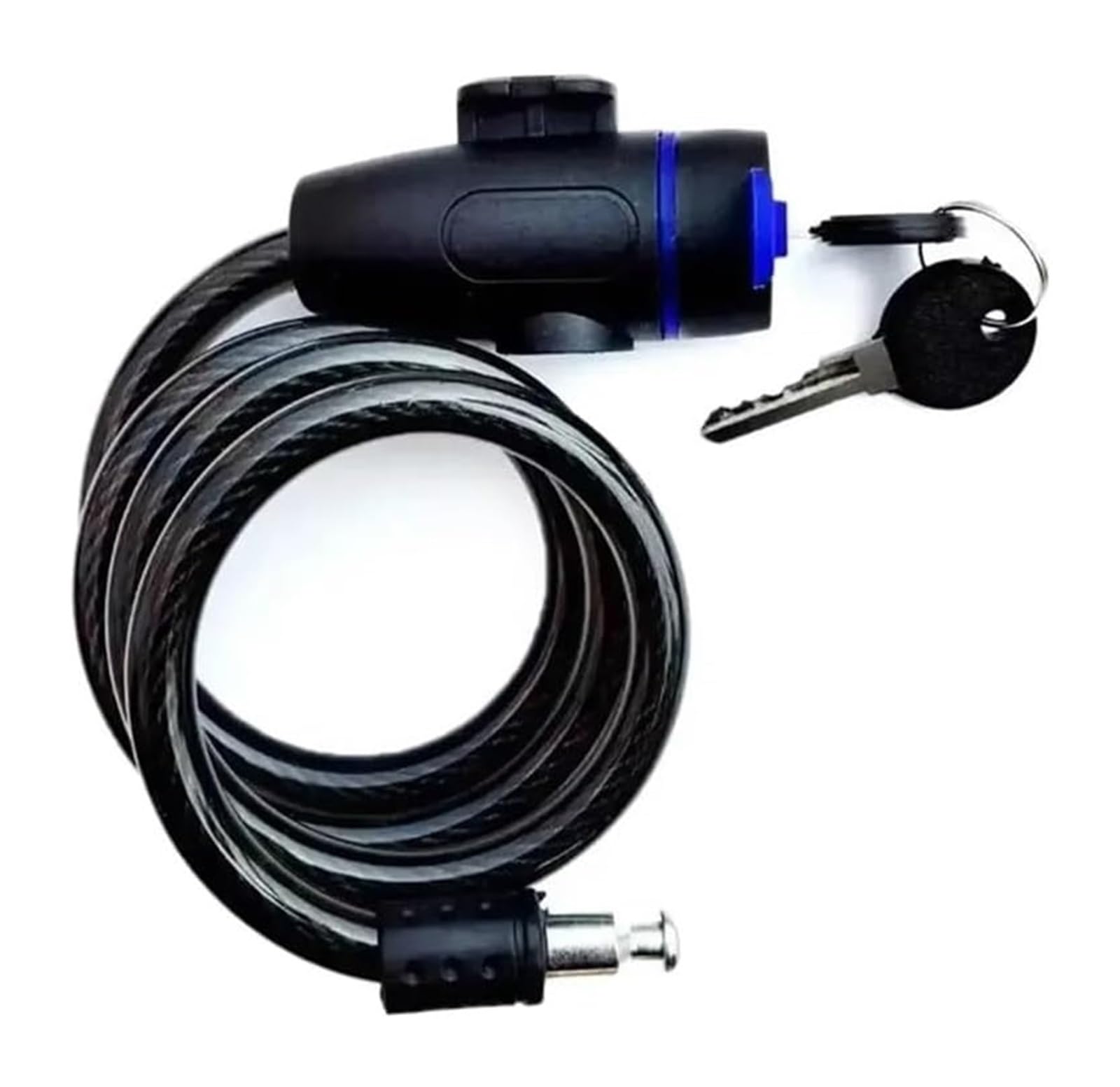 Giveduno Black Bicycle Lock, 80Cm Moto Chain Lock Metal 2 Keys Theft Bike Scooter