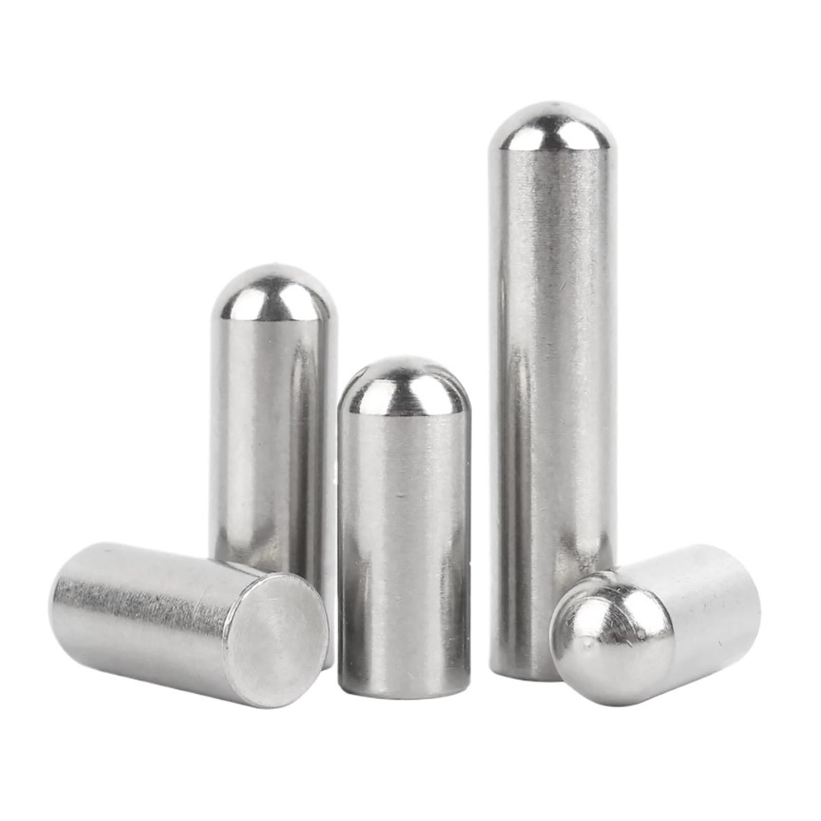Perni cilindrici a testa tonda M1-M6 in acciaio inossidabile 304 Perno parallelo cilindrico solido(M5x50mm(20pcs))