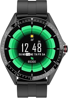 LPMGL Men's Smart Watch, Full Touch Screen, Fitness Tracker, Pedometer, Heart Rate Sleep Monitor Tracker IP67 Waterproof Watch for Android and iOS Phones,(Black)