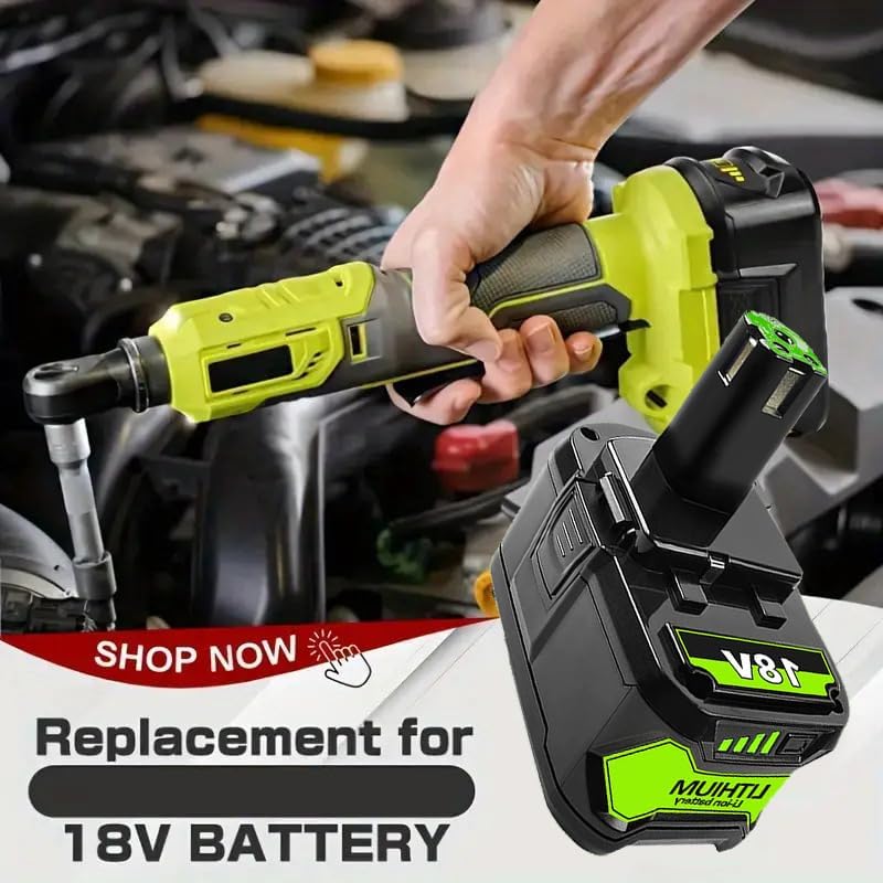 Miniatura 2 de Paquete de 4 baterías de repuesto 8Ah P108 de 18 voltios para Ryobi 18 V batería de litio P102 P103 P104 P105 P107 P108 P109 P190 P122 paquetes de