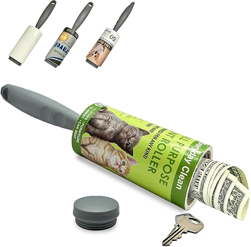 Rodillo de pelusa para desvío de dinero seguro para pelo de mascotas, pegajoso, removedor para sofá, ropa, muebles y alfombras. Removedor de pelo de