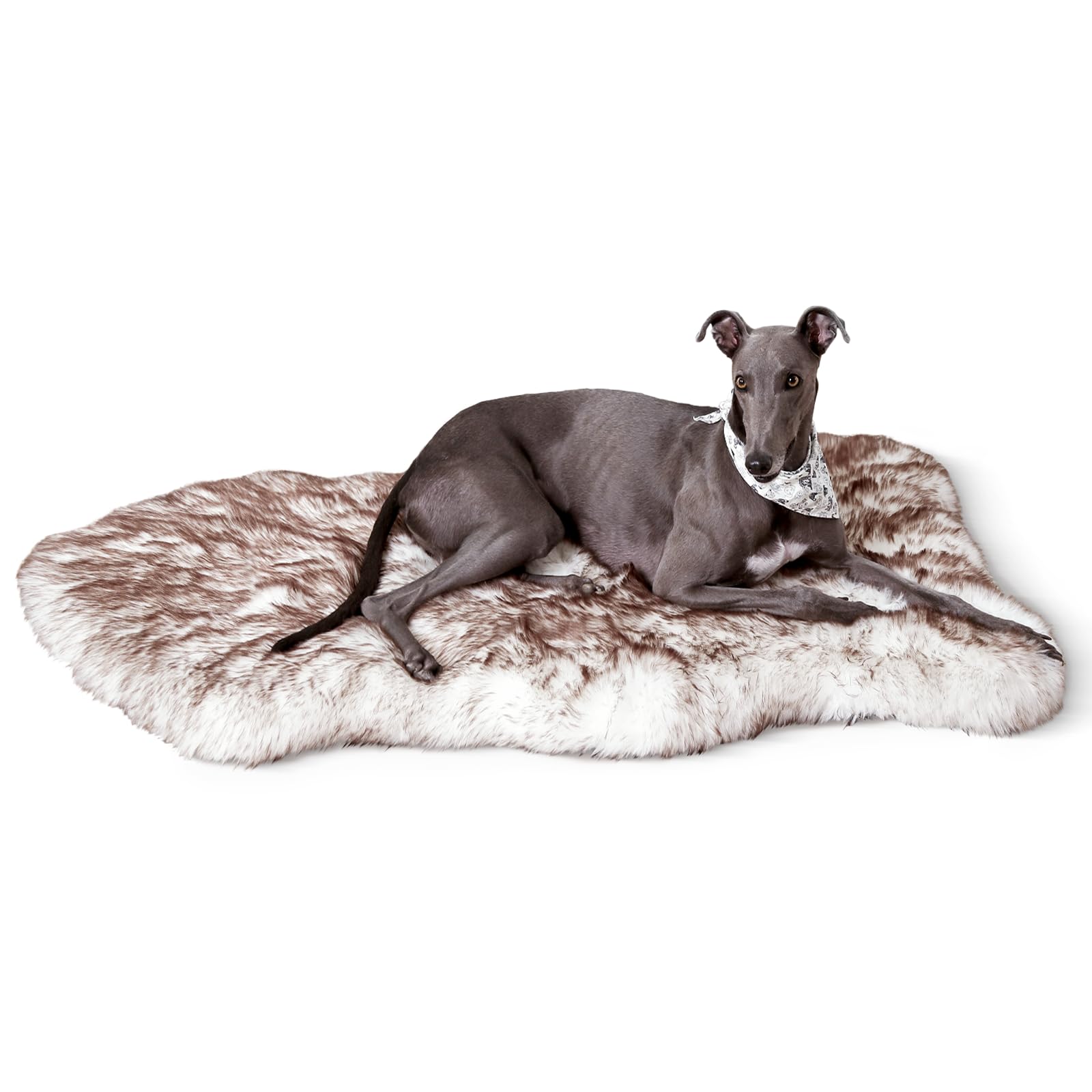 Welfibr Plush Faux Fur Dog Bed