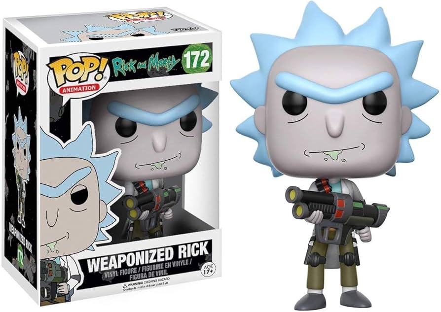 Amazon.com: Funko POP Animation Rick and Morty Weaponized Rick