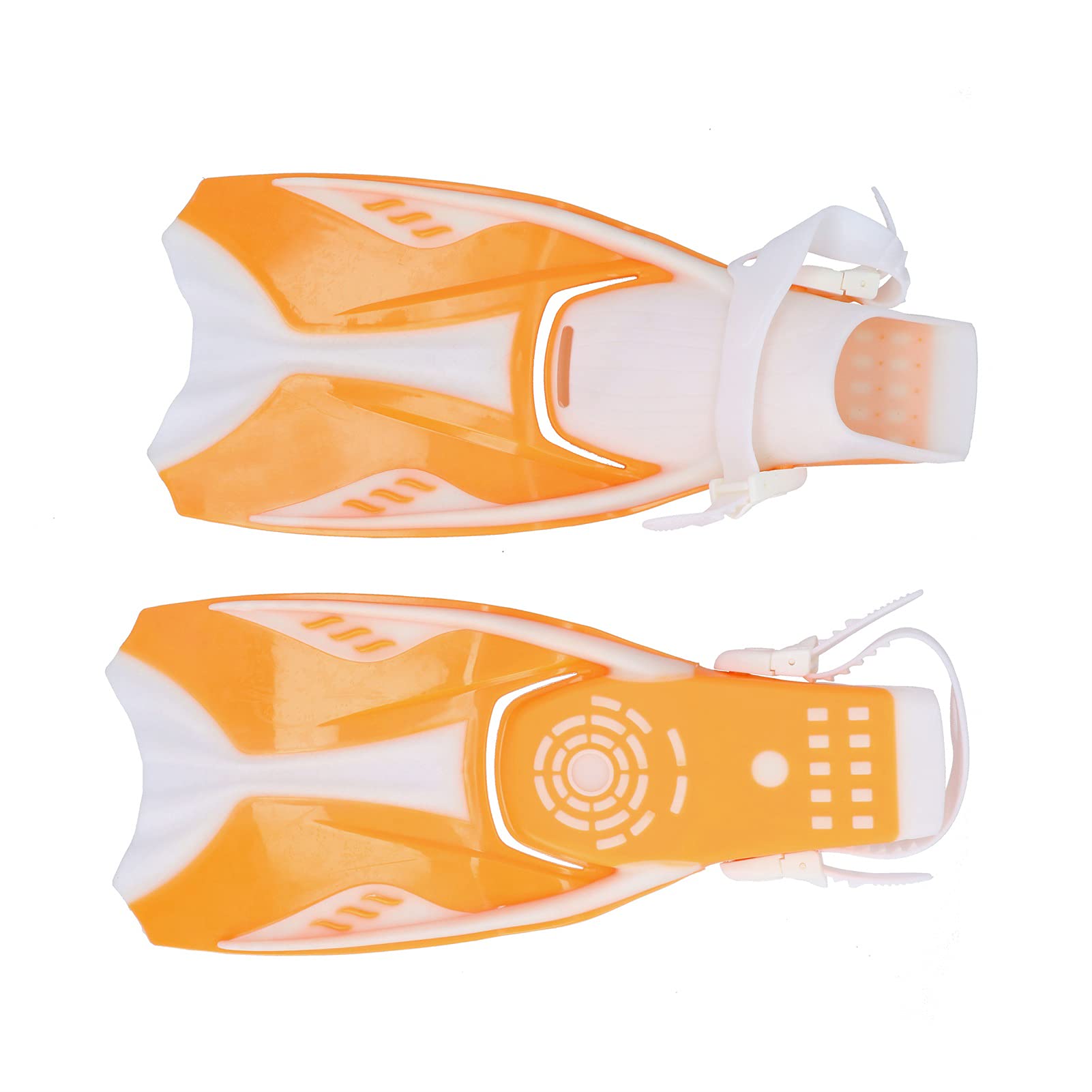 Aletas de Buceo de talón Abierto SustVita con Hebillas Ajustables para natación y Buceo; Aletas de Snorkel de Pala Larga para Adultos, Que ofrecen Mayor Potencia y cuentan con un
