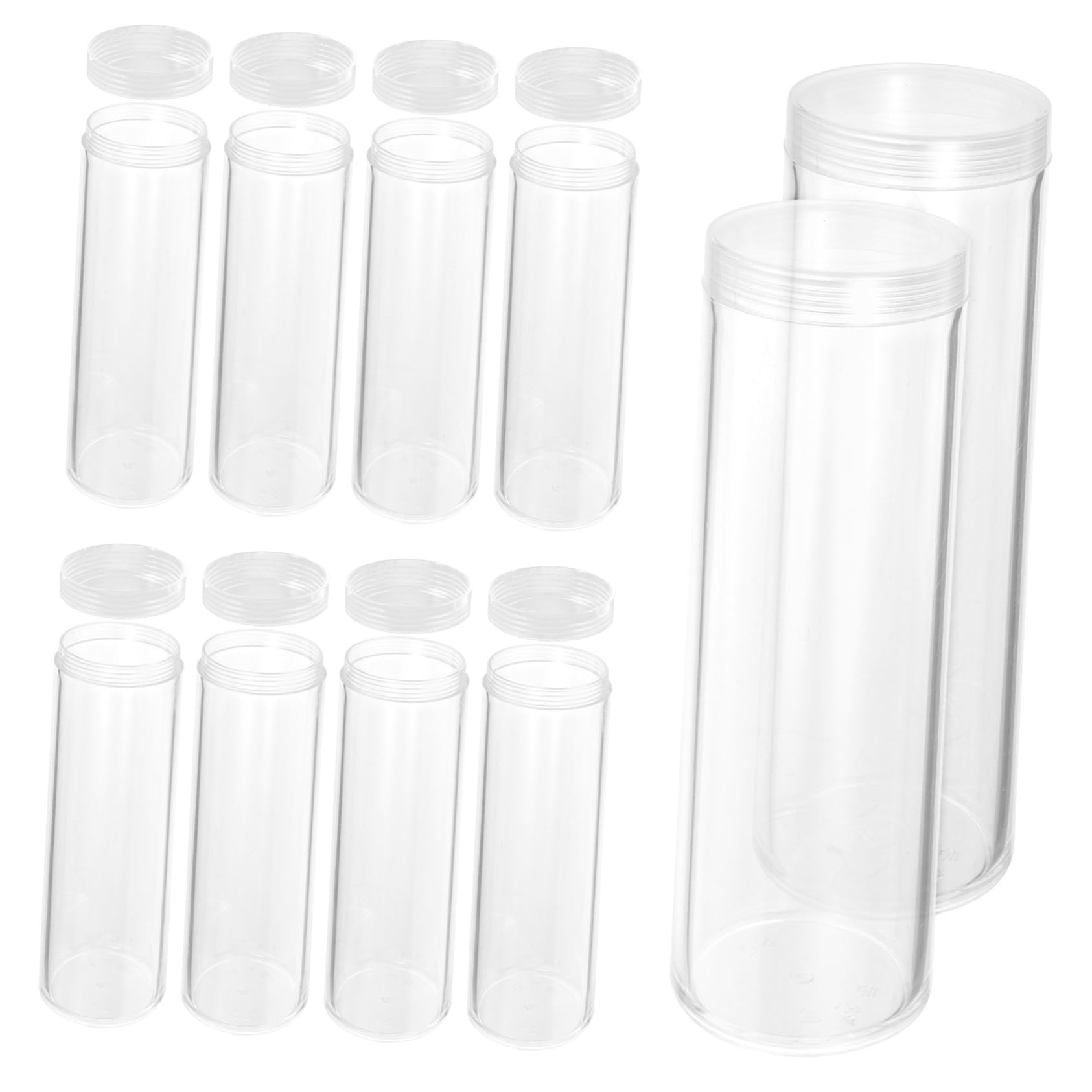 BCOATH Coin Storage Tubes 10pcs Coin Holder Collector Supplies Quarter Holder