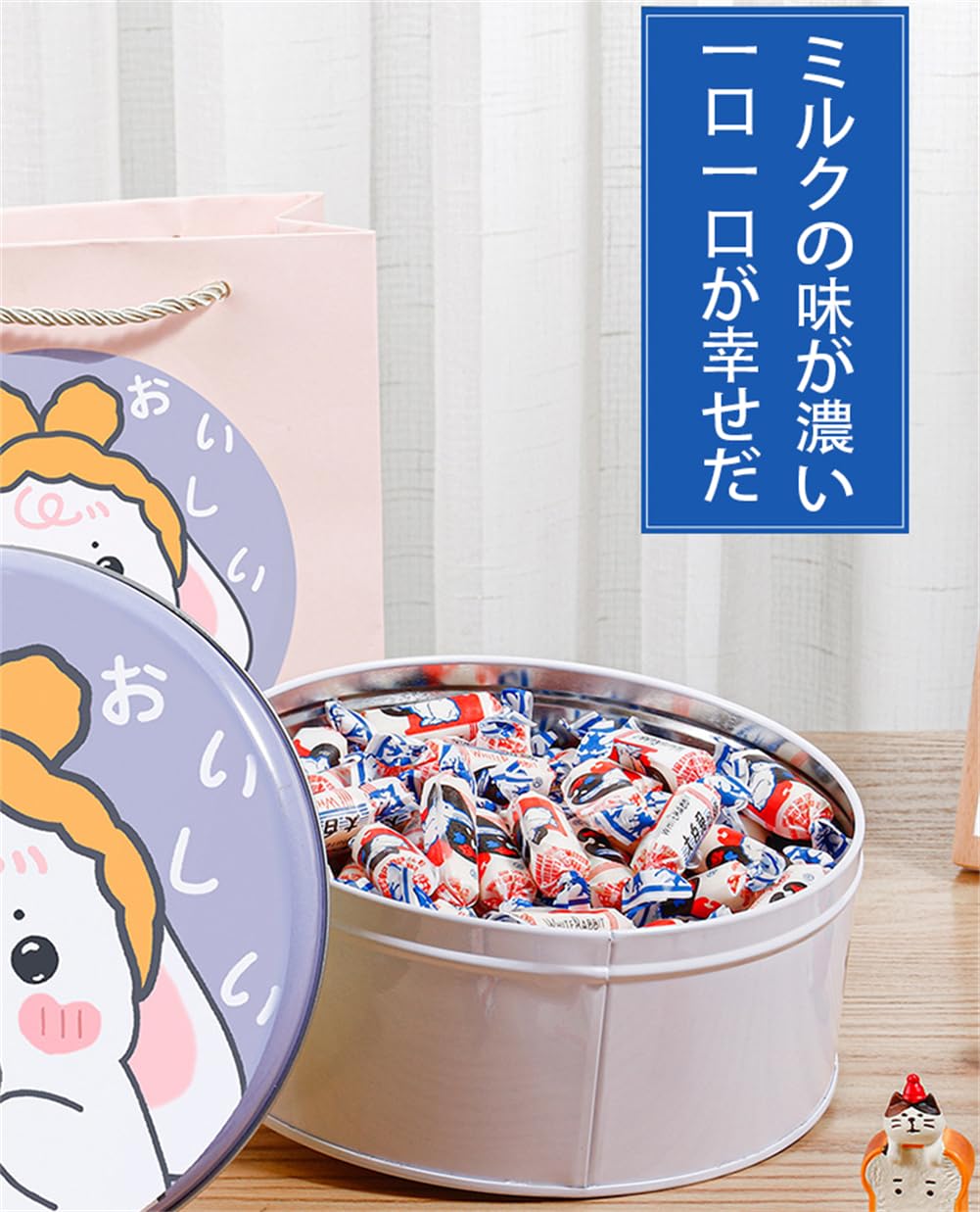 Amazon.co.jp: 大白兎奶糖 牛乳飴 糖果零食 节日礼物 生日礼物 礼盒装