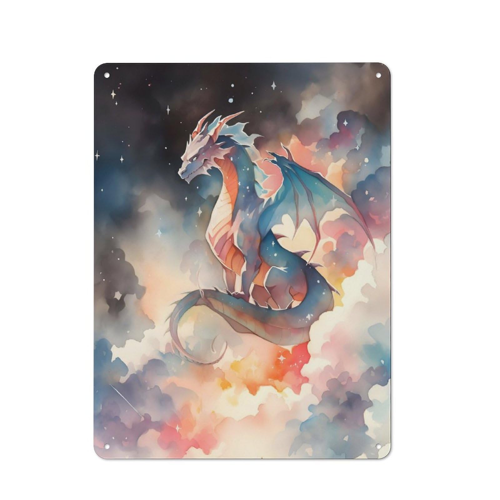 Junmoney Stralar Dragon Retro Metal Wall Sign 40X30cm With For Workshop Wall, For Vintage Wall Decor Fans, For Garage And Workshop Walls