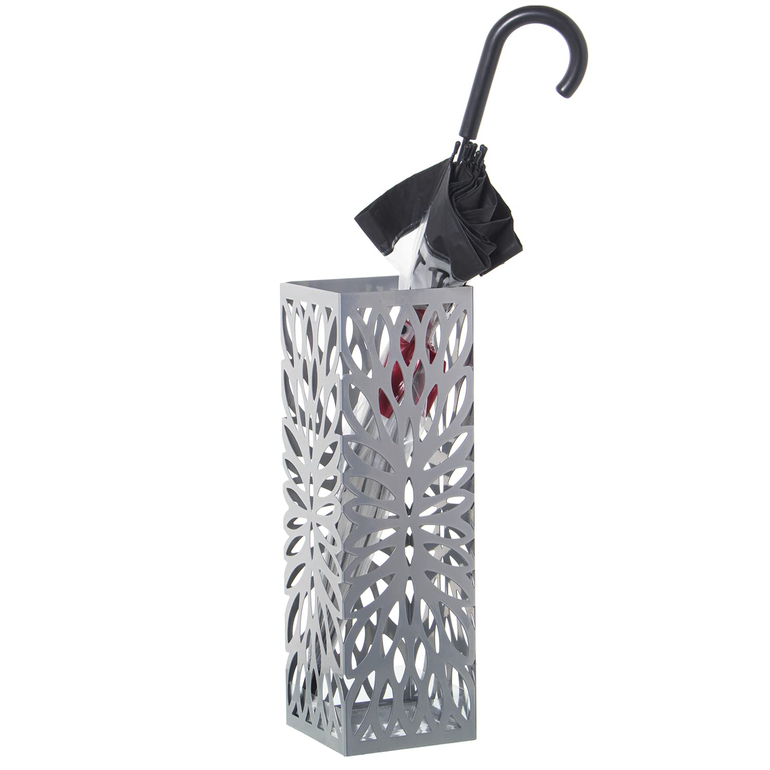 Porte-parapluie métal gris - Salma Store