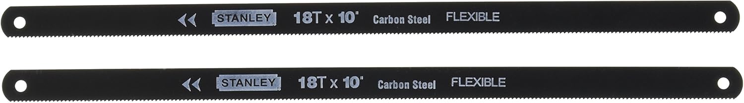 Stanley 15-908A 18 Point Hacksaw Blade High Carbon Steel, 10-Inch