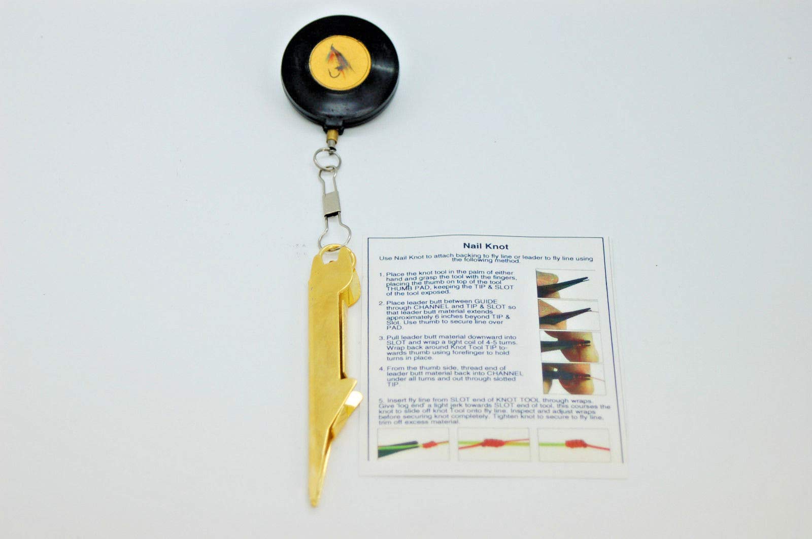 OlaxZinger, Pin on Reel and Knot Tool for Fly Fishing, Carp and Coarse Fishing