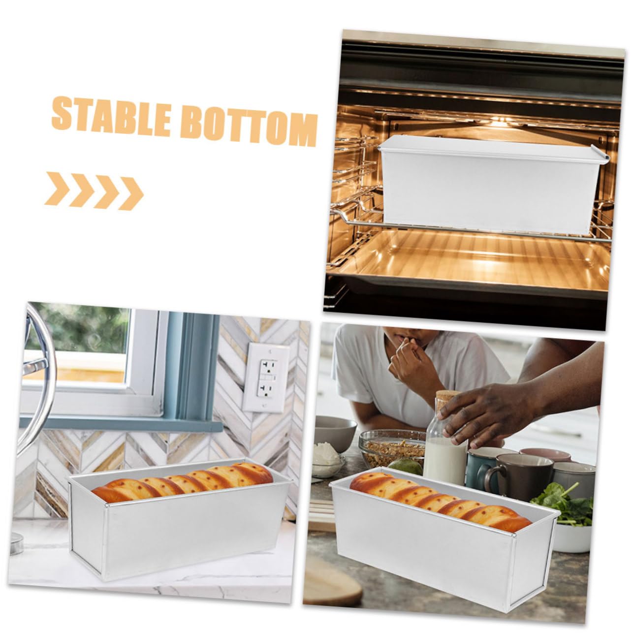 Toastbrotform Mit Deckel Antihaft-brot Kastenform Für Haushalt Backform Formen Zum Backen Kleine Brotbackformen Brotbackformen Für Ofen Brotbackzubehör Brotbackform Mit Deckel Toas