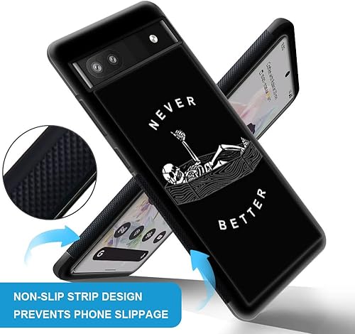 Miniatura 8 de ZHEGAILIAN Funda compatible con Google Pixel 6A, diseño colorido de libélula en la parte posterior, silicona suave, TPU anticaída, antideslizante,