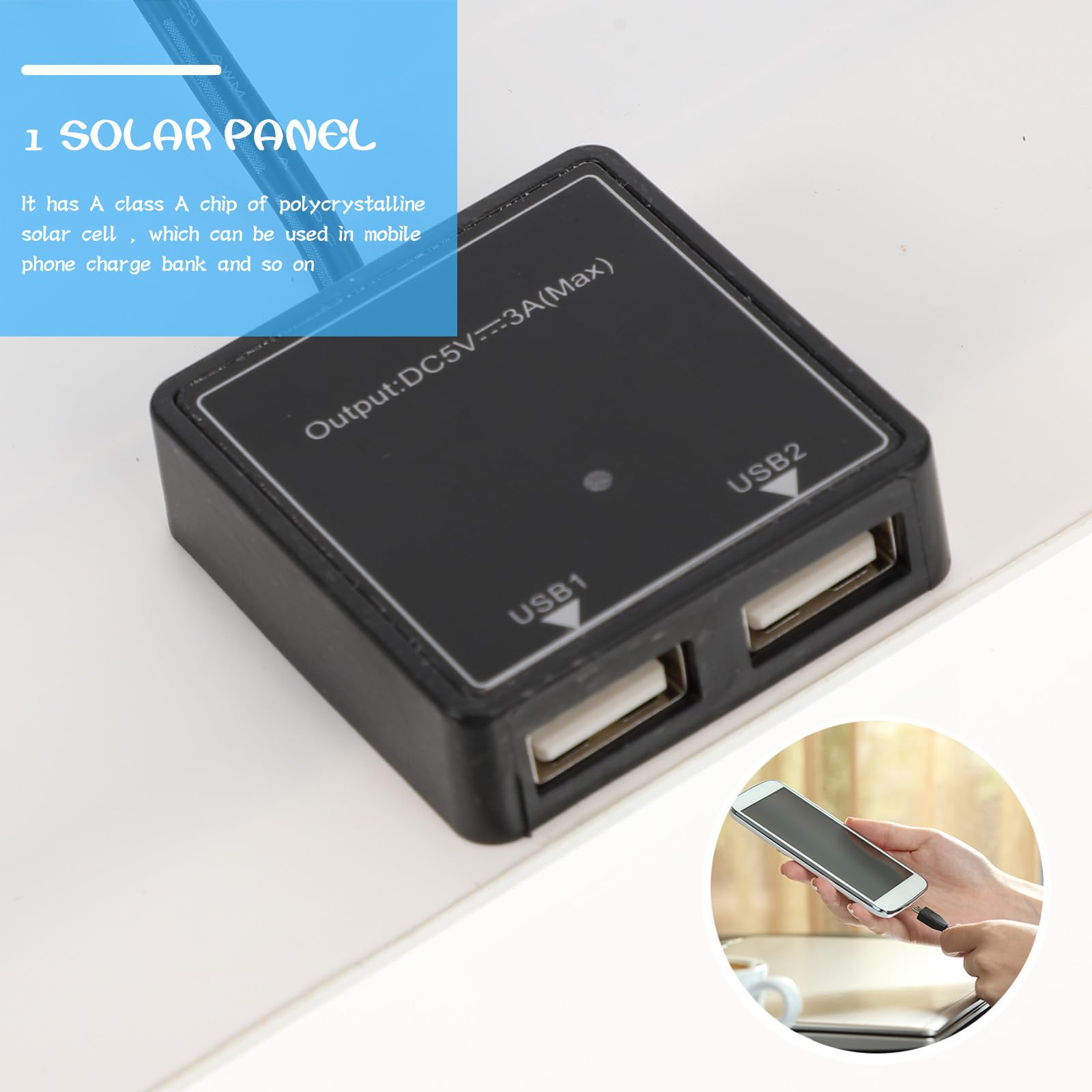 Monocristallino Pannello Solare Portatile per Ricarica Outdoor 25w