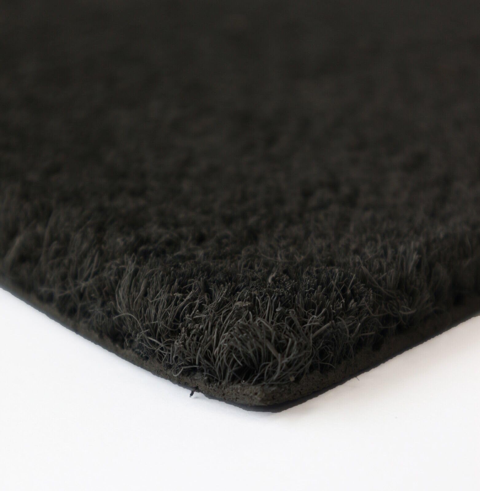 COBA EUROPE Heavy Duty Coir Entrance Matting Natural, Black and Grey 17mm (Black, 1m x 0.6m (1000mm x 600mm))