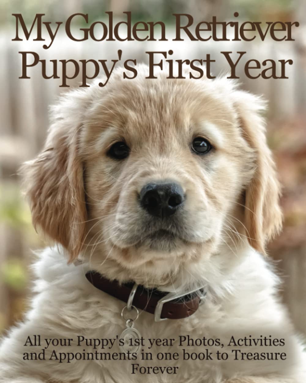 My Golden Retriever Puppy's First Year: Dog Memory Book includes Medication log, Training log, Growth chart and Pampered Pup appointments etc, a book to Treasure Forever