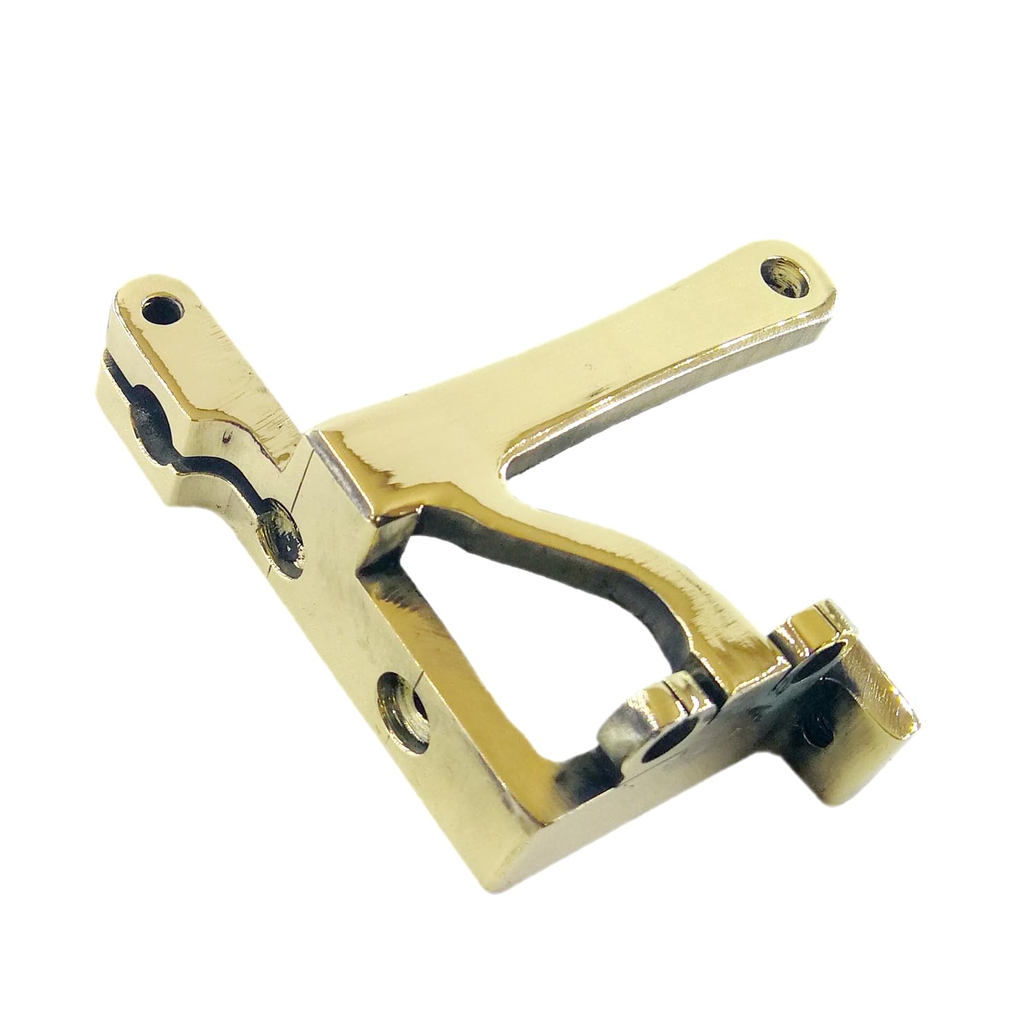 1PC PROFESSIONAL SOLID BRASS COIL TATTOO MACHINE LEFT HAND FRAME US 8-32 THREAD COMPATIBLE WITH 1.25 INCH COILS & 1MM YOKE PRECISION WIRE CUT DURABLE FRAME FOR LINER & SHADER MACHINES FBH-01 LEFT