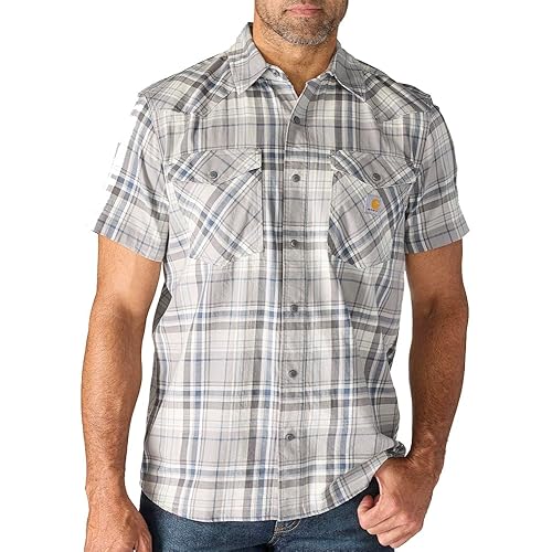 Carhartt Mens Montana Bozeman Relaxed Ss Plaid Shirt