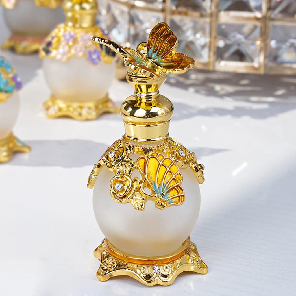 Amazon.co.jp: アンティーク香水の飾り瓶 15ML蝶カバー香水瓶