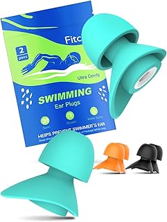 Swimming Ear Plugs for Kids (Aged 10+), Soft Comfort, Small Sized Waterproof Earplugs for Children, Women with Small Ears, Swimmers (Size S, Pairs*3, Colors*3)