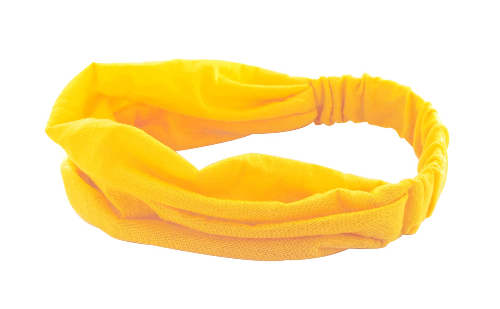 axy Hair Band Yoga Headband Hairband Beautiful Women's Hair Accessories Sports Headbands HB4 (Lemon Yellow, Extra Wide) - Image 4